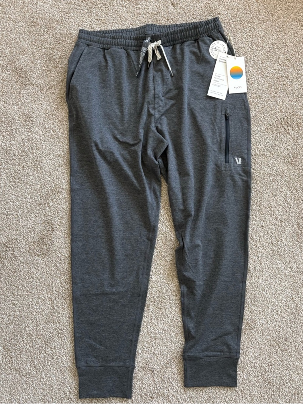 Vuori Sunday Jogger Men's Dark Gray Sweatpants